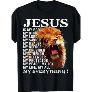 Ewhlion Christian Jesus Is My God King Lord And Savior T-Shirt 73